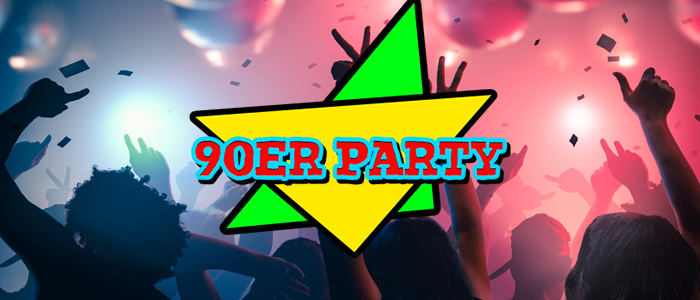 Poster für eine 90er Party